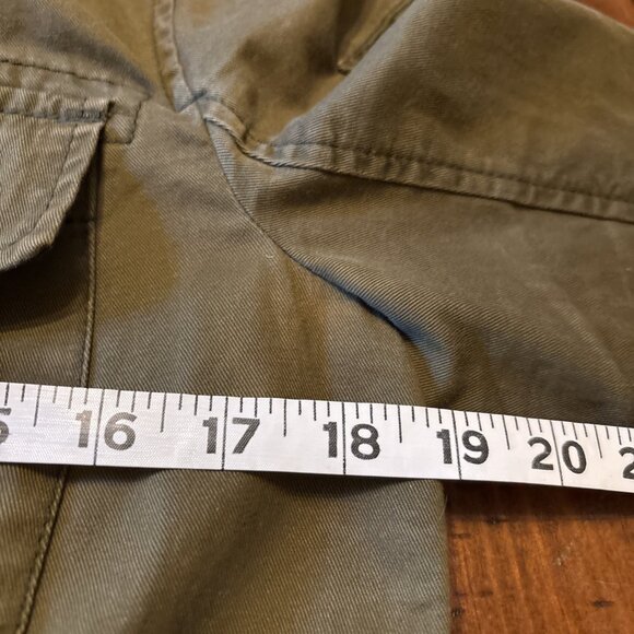 abercrombie fitch jacket Utility Outerwear Size Medium Army Green Light Weight - Picture 5 of 6